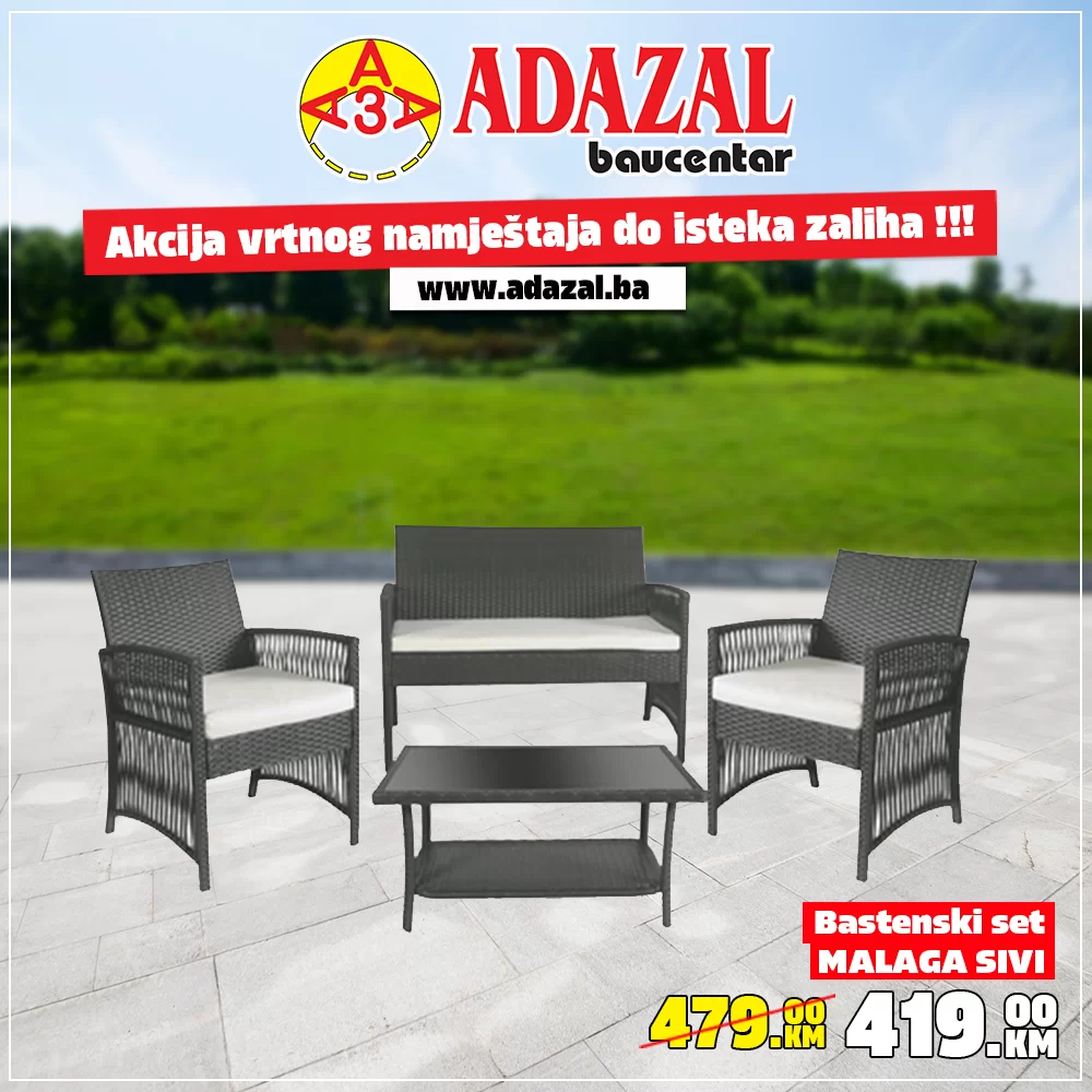 Adazal SEZONSKA RASPRODAJA vrtnog namještaja 