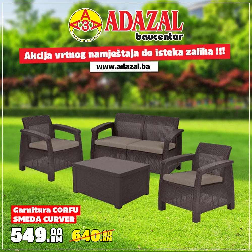 Adazal SEZONSKA RASPRODAJA vrtnog namještaja 