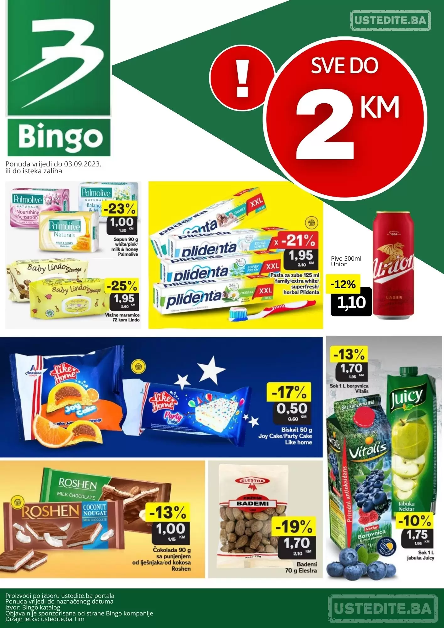 Bingo SVE DO 2 KM - akcija do 3.9.2023. 