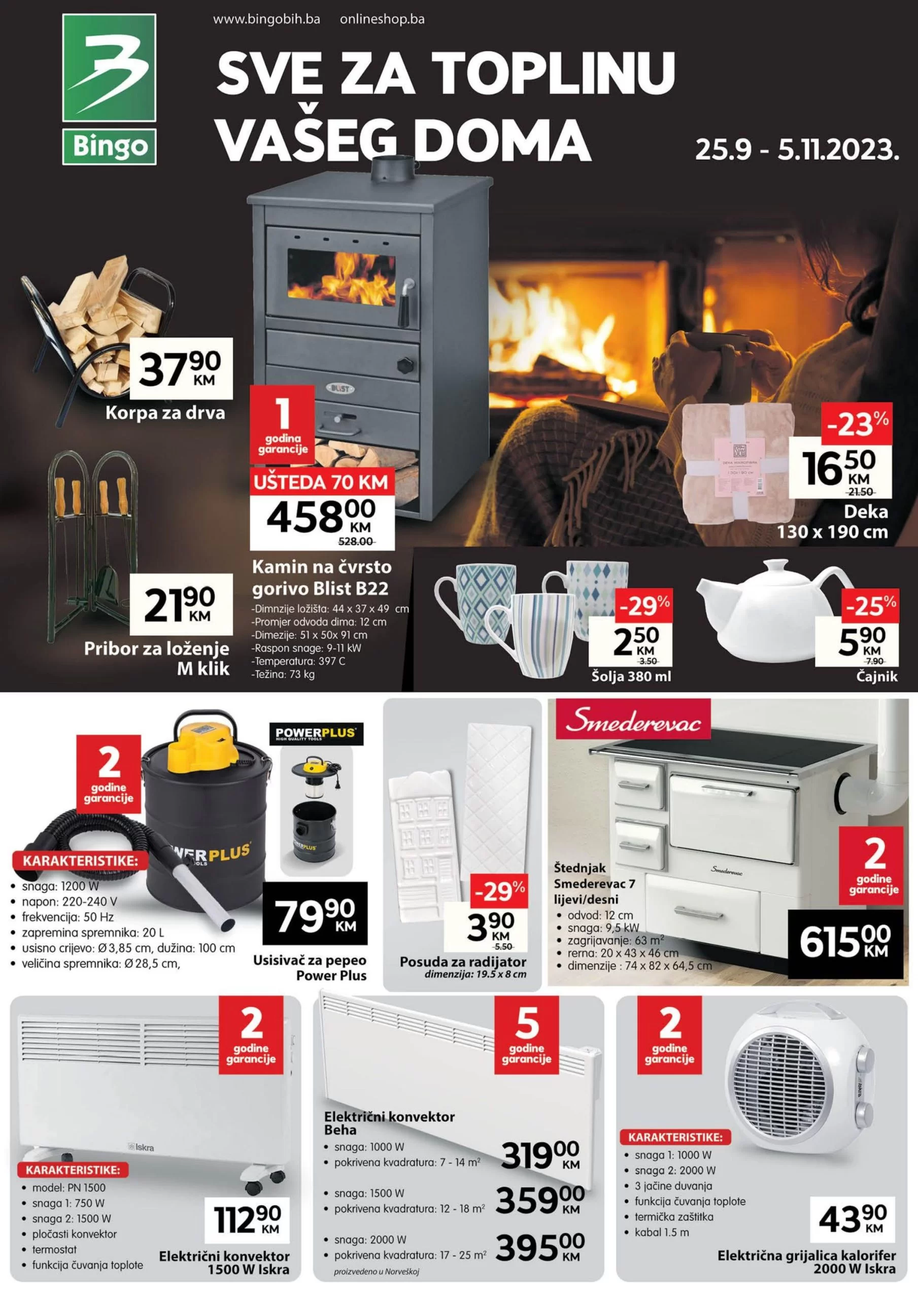 Bingo katalog - Sve za toplinu vašeg doma 25.9-5.11.2023.