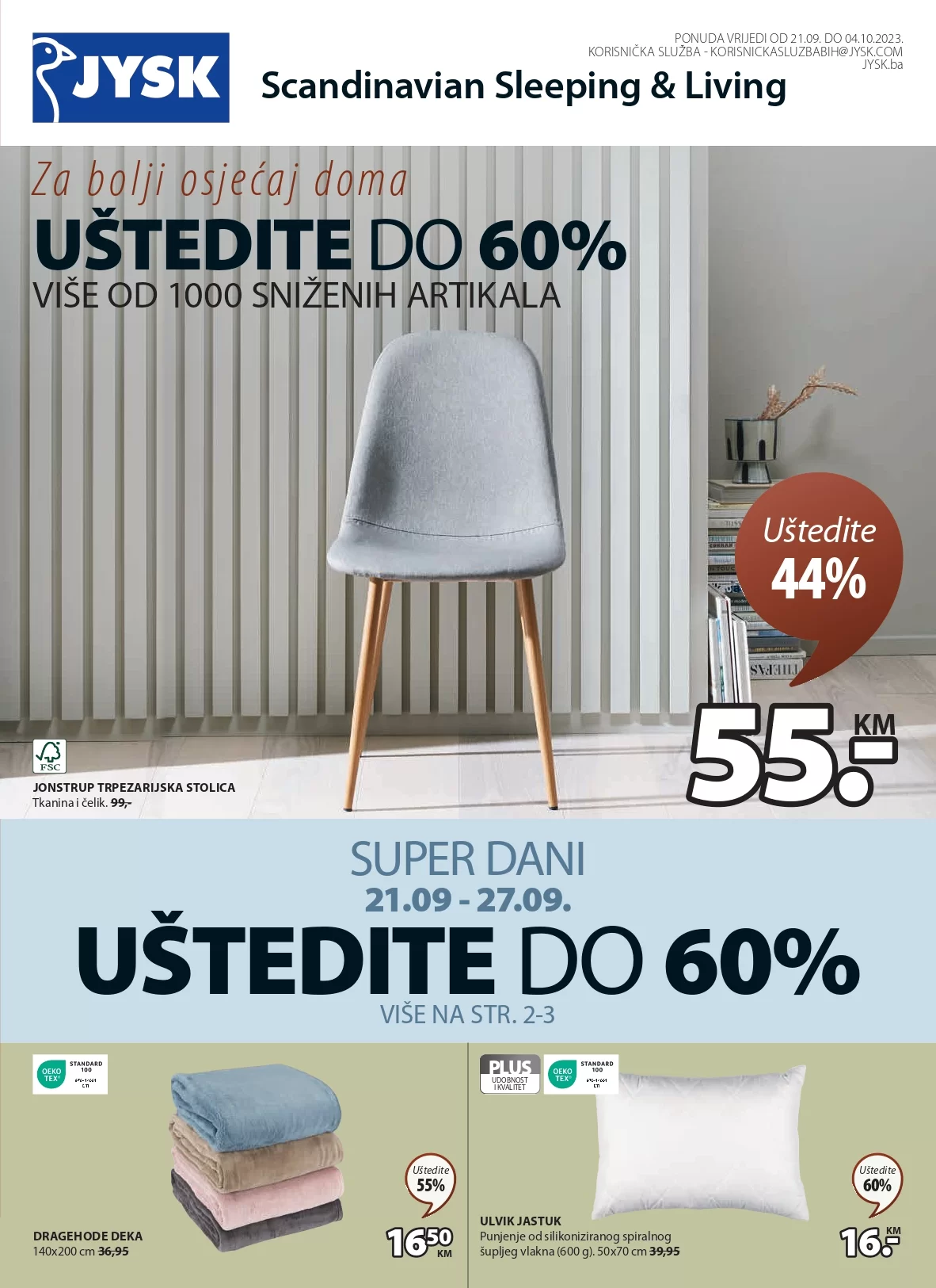 Jysk katalog 21.9-4.10.2023.
