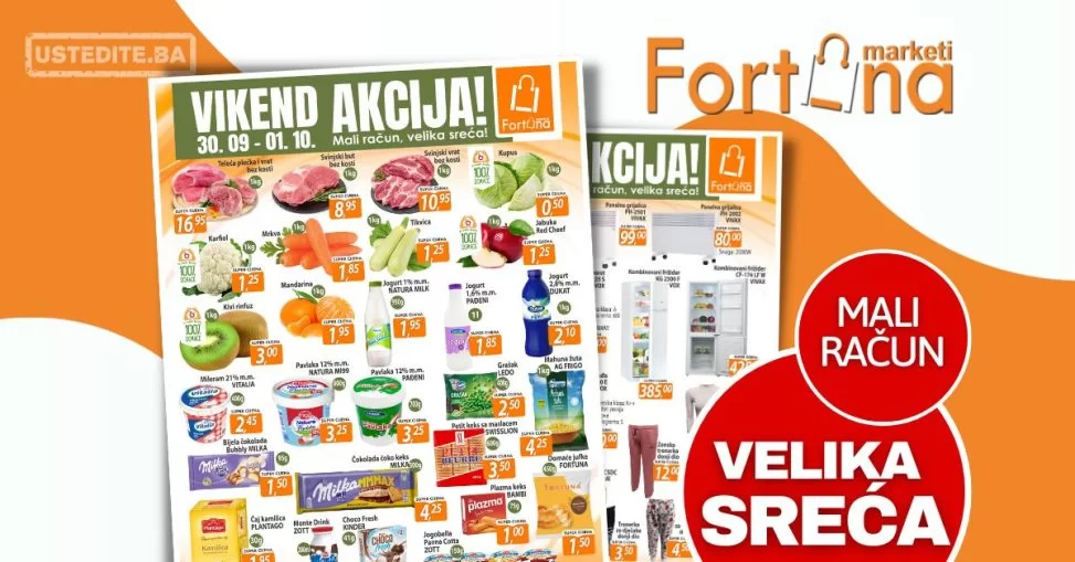 Fortuna vikend akcija 30.9-1.10.2023.