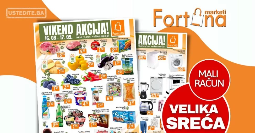 Fortuna vikend akcija 16-17.9.2023.