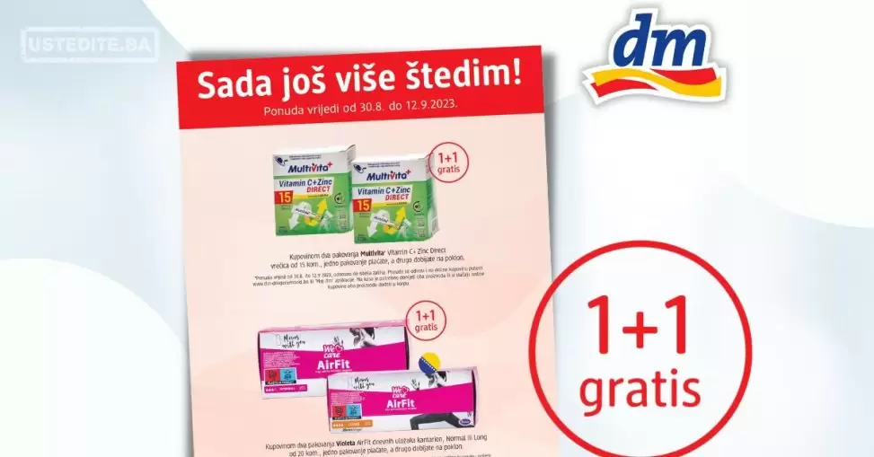dm 1+1 GRATIS - sniženje do 12.9.2023.