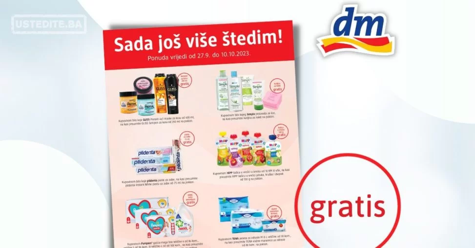 dm Sada još više štedim!