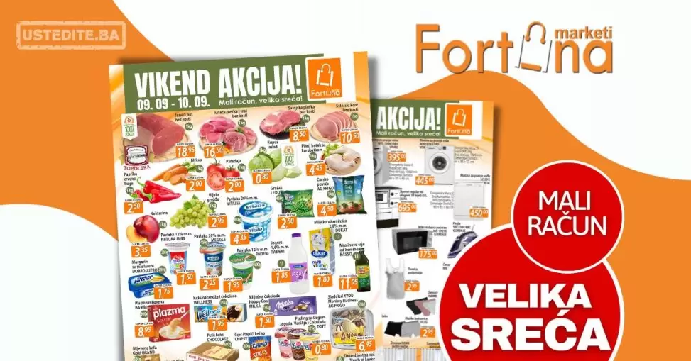 Fortuna vikend akcija 9-10.9.2023.