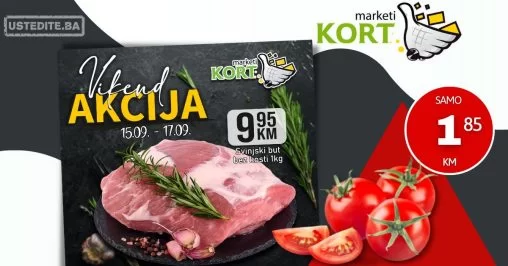 Kort vikend akcija 15-17.9.2023.