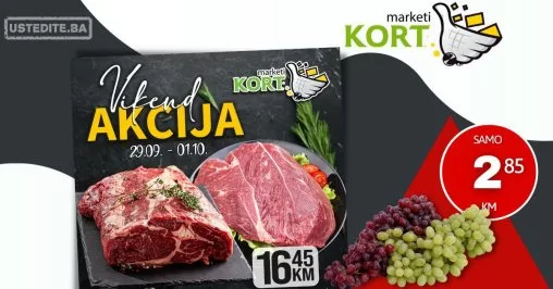 Kort vikend akcija 29.9-1.10.2023.