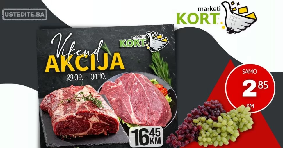 Kort vikend akcija 29.9-1.10.2023.