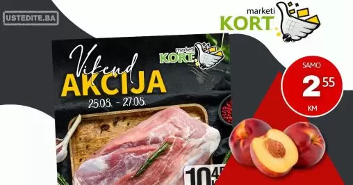 Kort vikend akcija 1-3.9.2023.