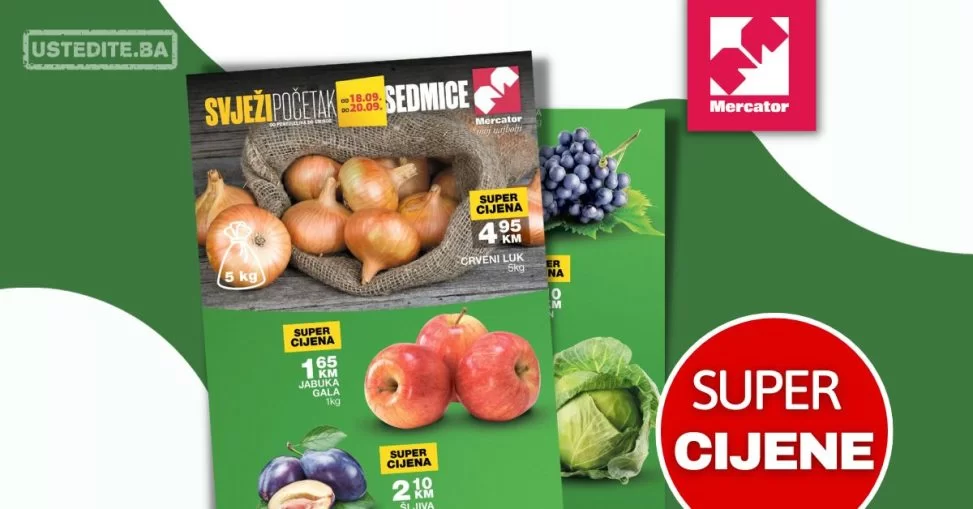 Mercator akcija SVJEŽE I SNIŽENO do 20.10.2023.
