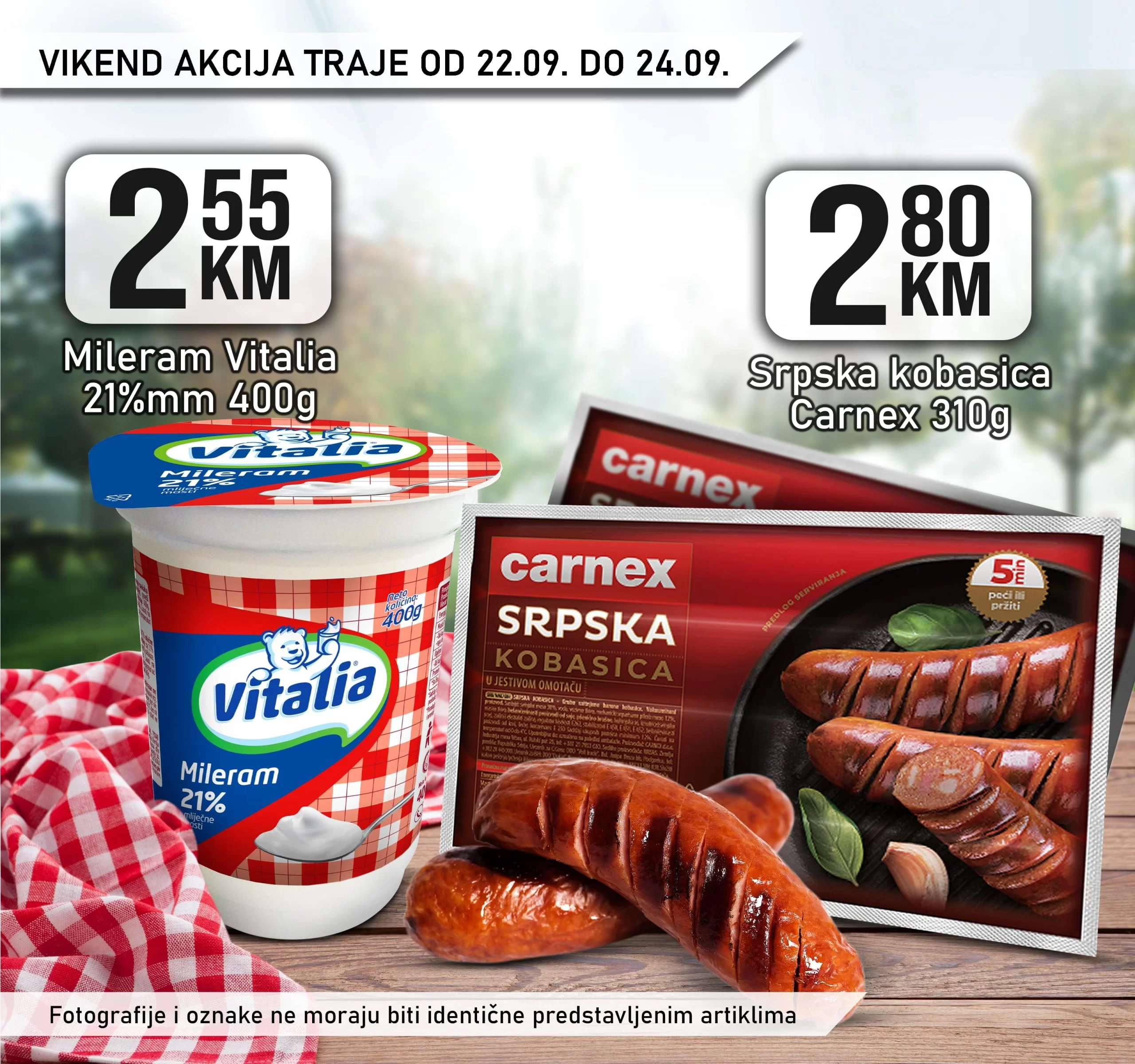 Kort vikend akcija 22-24.9.2023.
