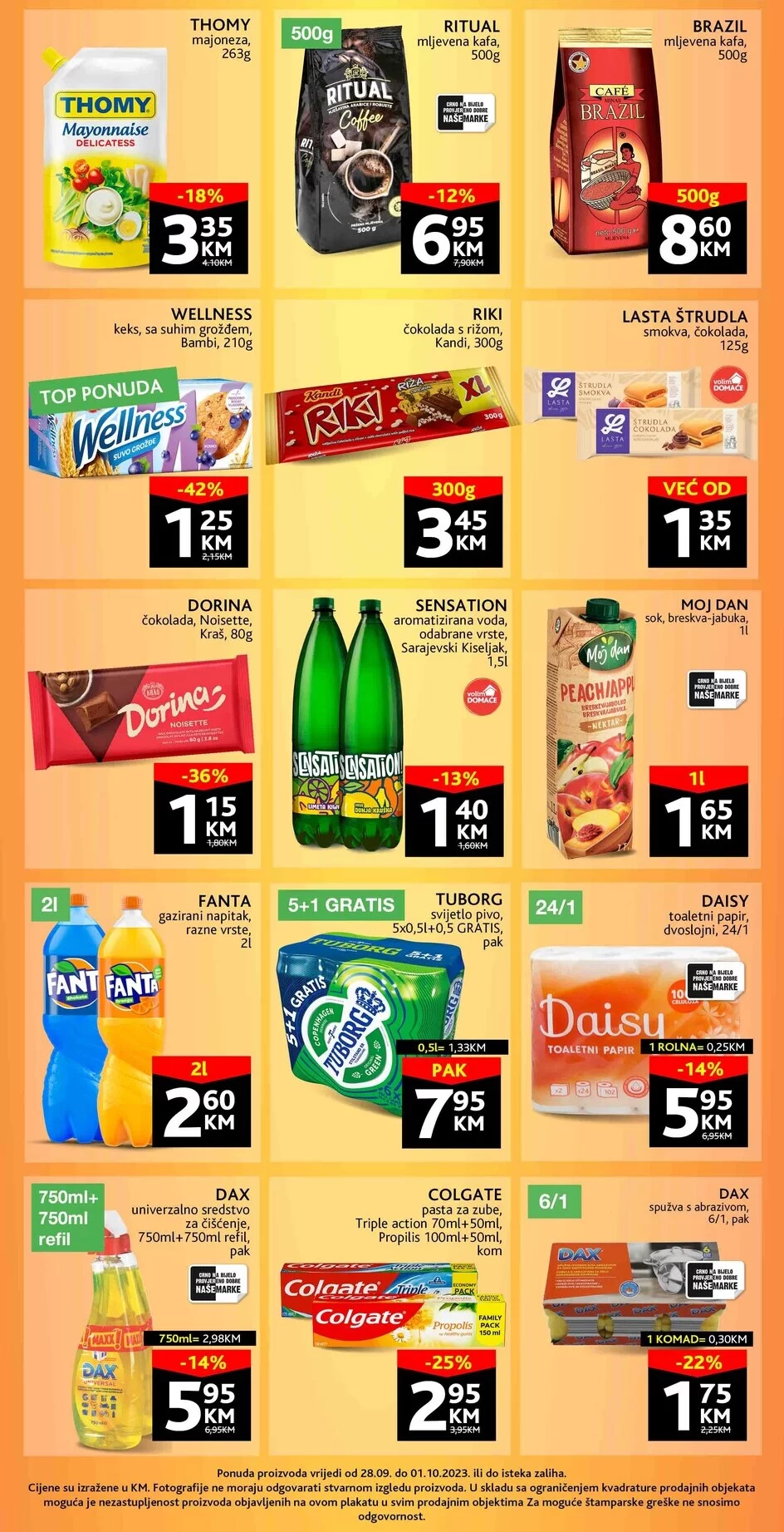 Konzum vikend akcija 28.9-1.10.2023.