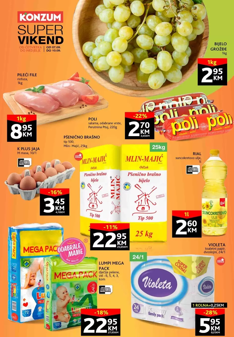 Konzum vikend akcija 7-10.9.2023.