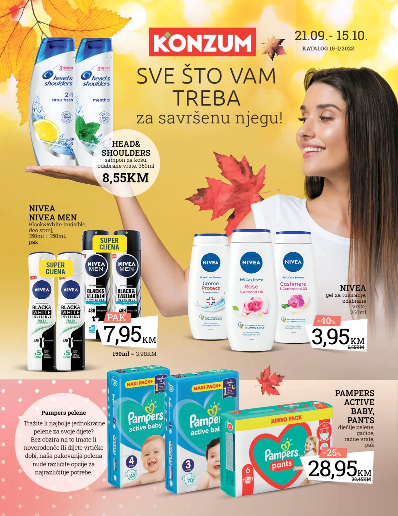 Konzum katalog SVE ZA SAVRSENU NJEGU 21.9-15.10.2023.