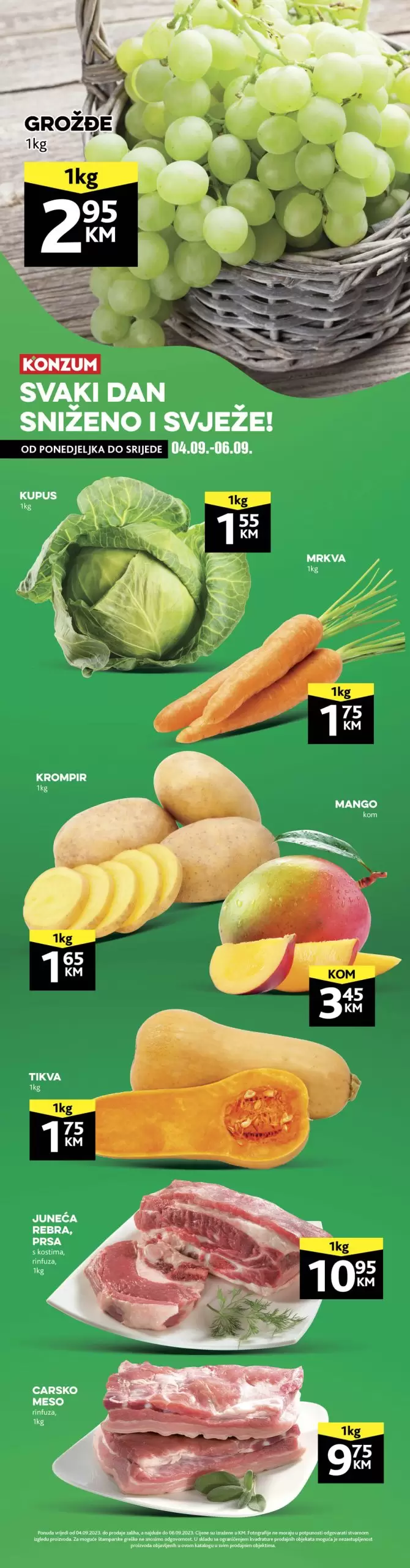 Konzum akcija SVJEŽA PONUDA 