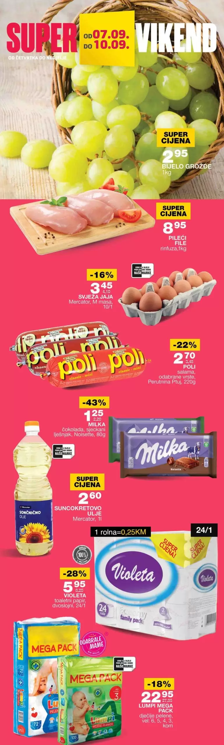 Mercator vikend akcija 7-10.9.2023.