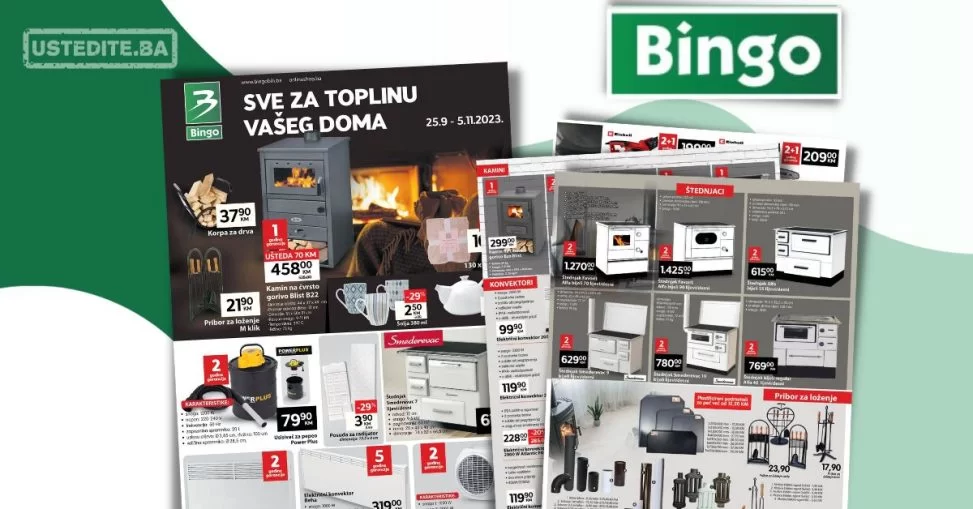 Bingo katalog - Sve za toplinu vašeg doma 25.9-5.11.2023.