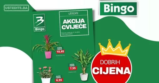 Bingo akcija CVIJEĆE - sniženje do 1.10.2023.