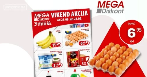 Mega Diskont vikend akcija 21-24.9.2023.