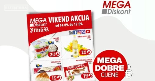 Mega Diskont vikend akcija 14-17.9.2023.