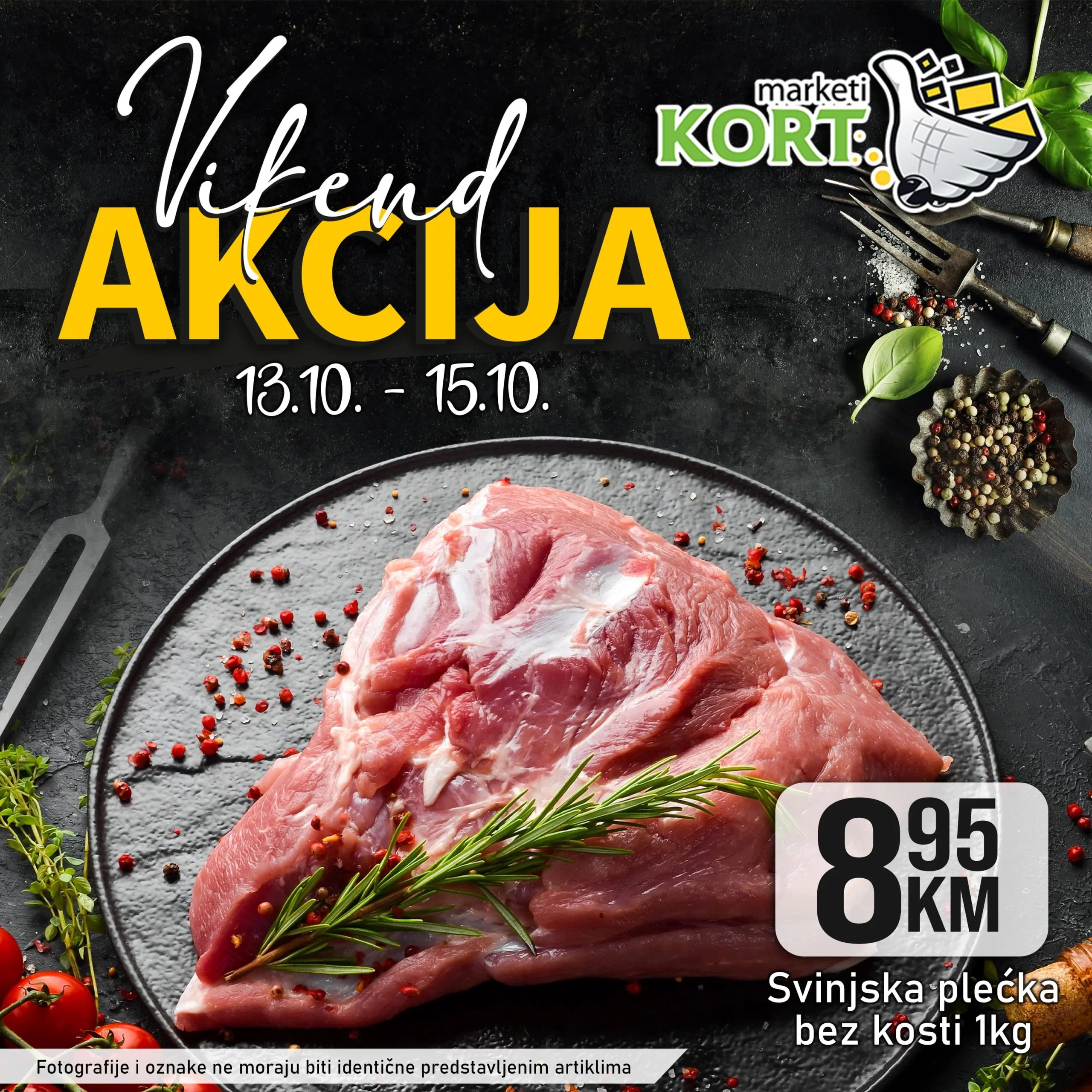 Kort vikend akcija 13-15.10.2023.