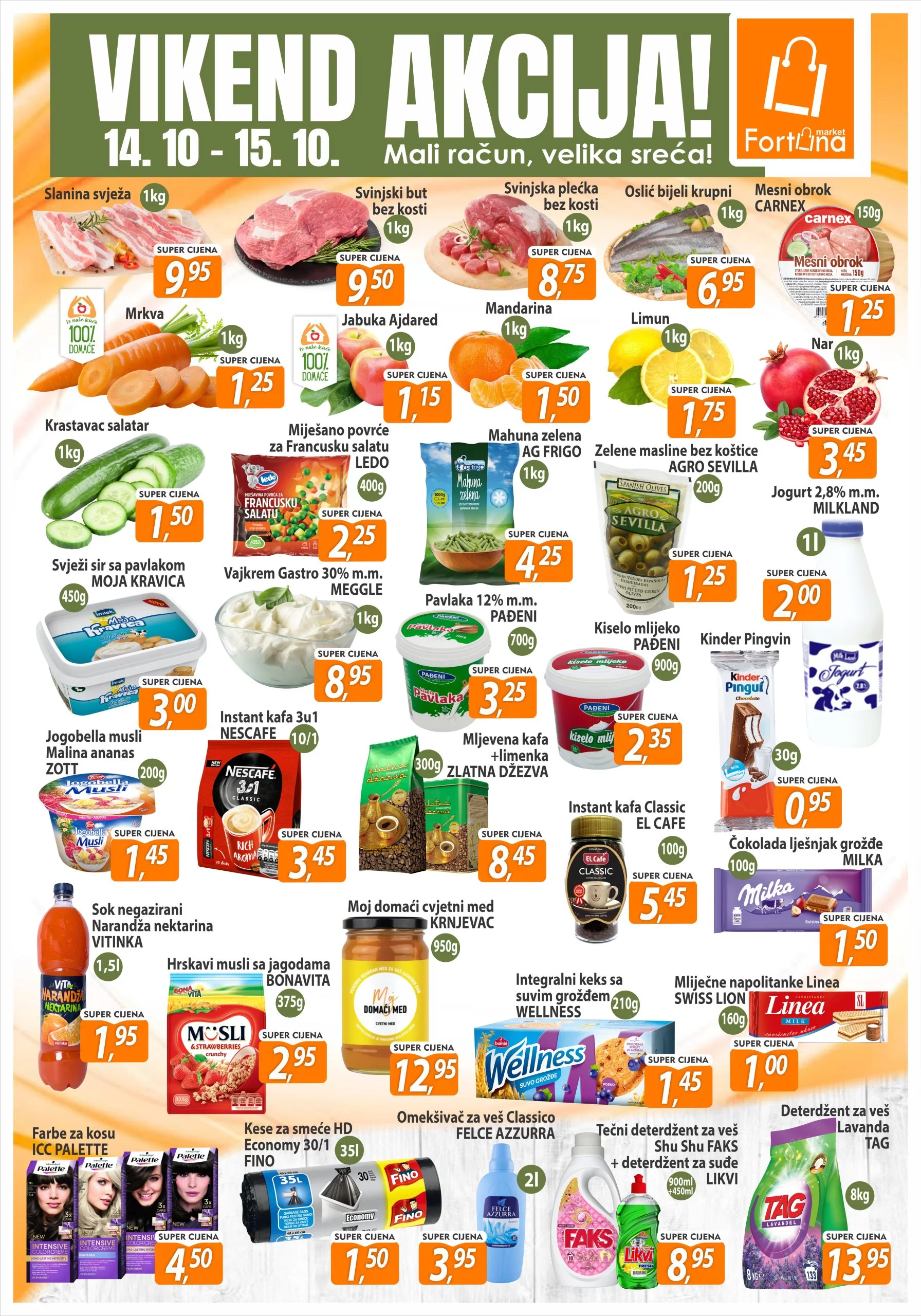 Fortuna vikend akcija 14-15.10.2023. 