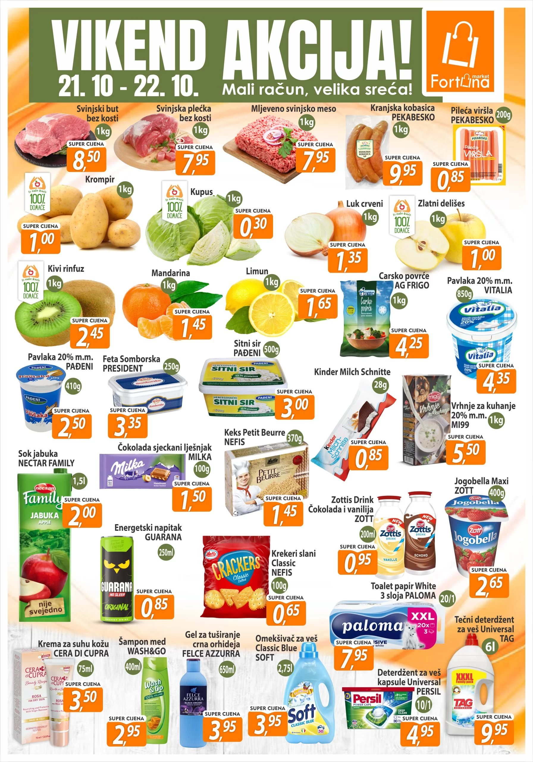 Fortuna vikend akcija 21-22.10.2023. 