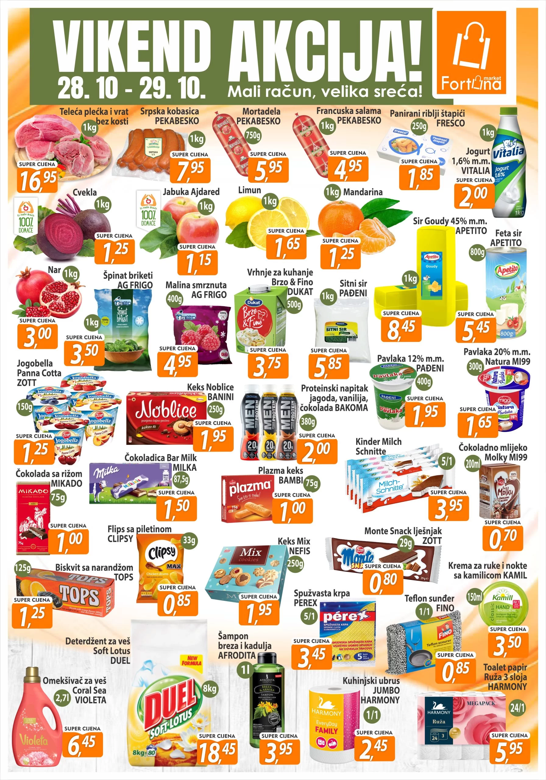 Fortuna vikend akcija 28-29.10.2023.