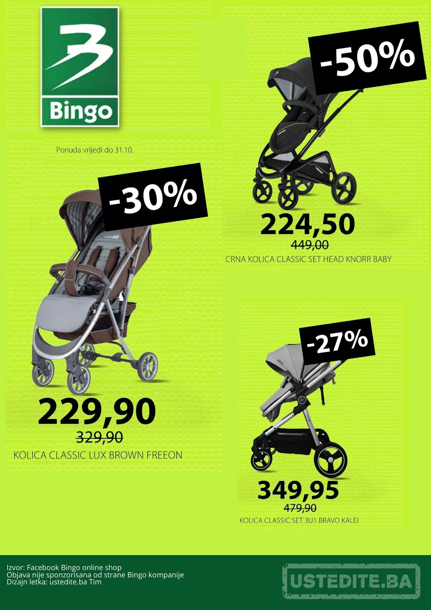 Bingo online shop - OPREMA ZA DJECU - sniženje do 31.10.2023.