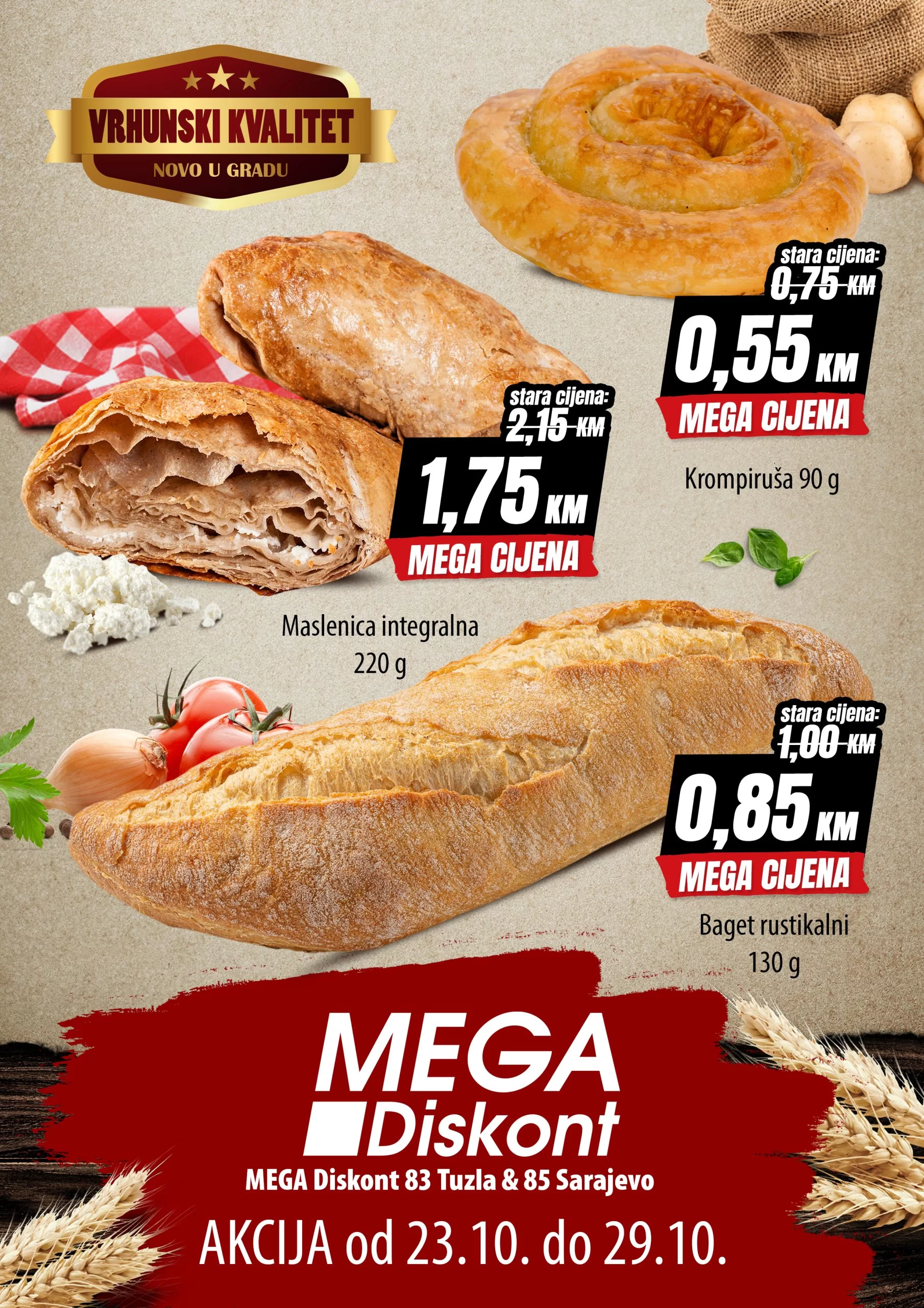 Mega Diskont katalog PEKARA 23-29.10.2023.