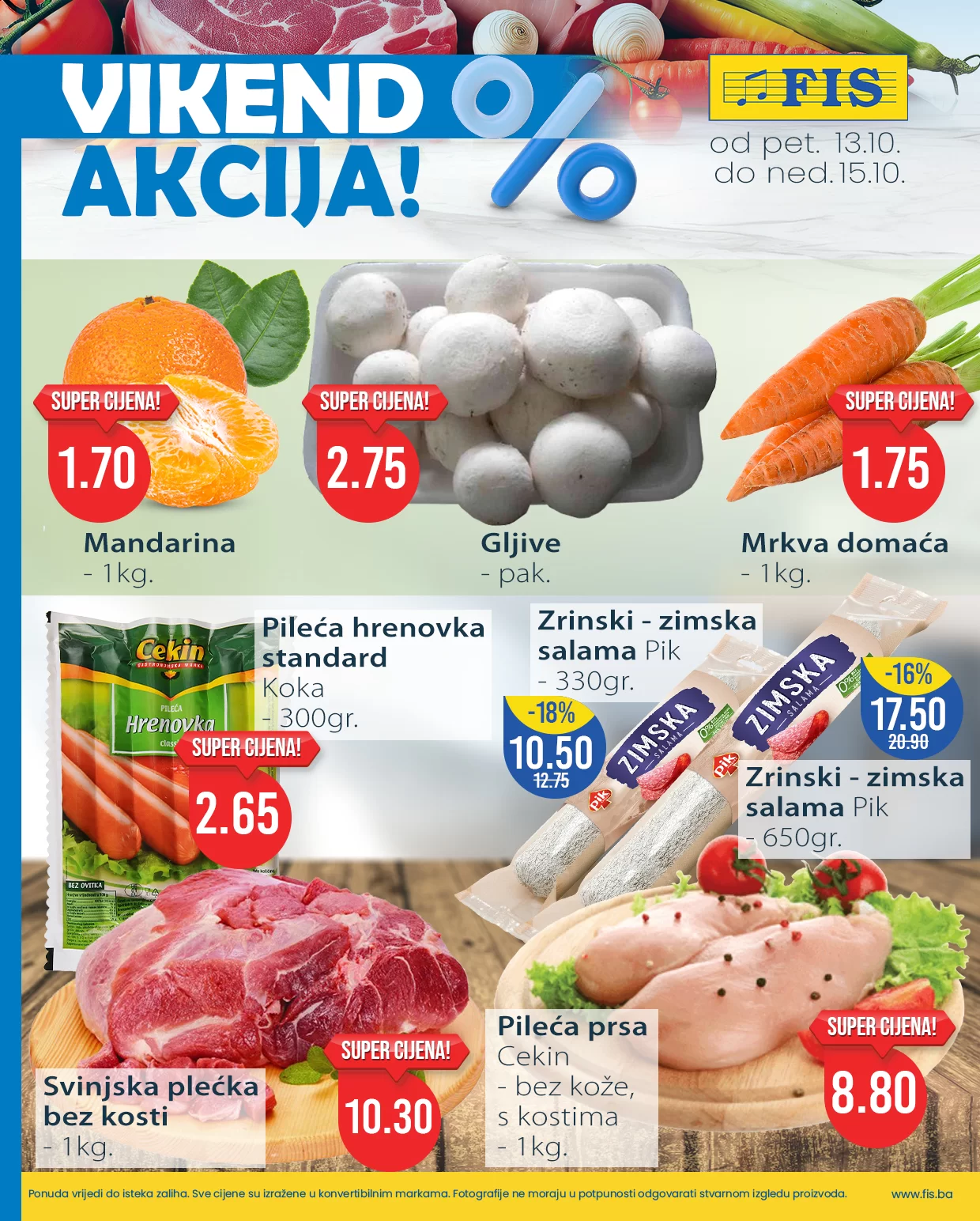 Fis vikend akcija 13-15.10.2023.