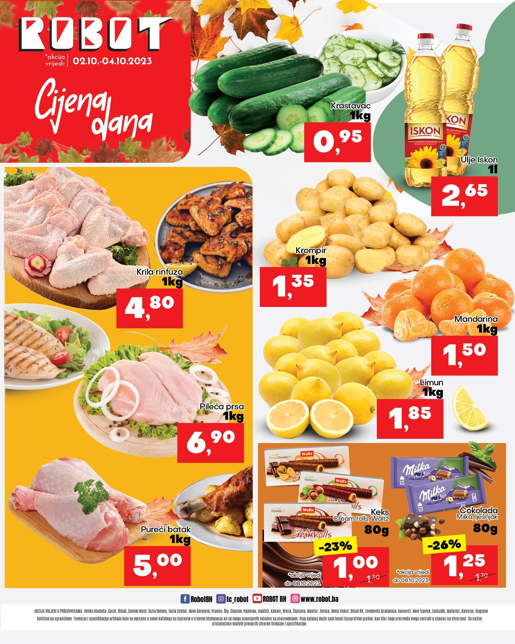 Robot akcija za početak sedmice 2-4.10.2023. 