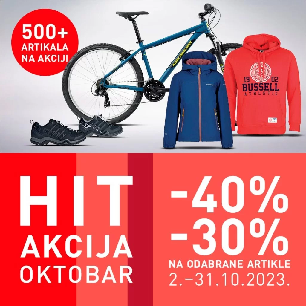 Intersport BiH ⇢HIT AKCIJA 2-31.10.2023.