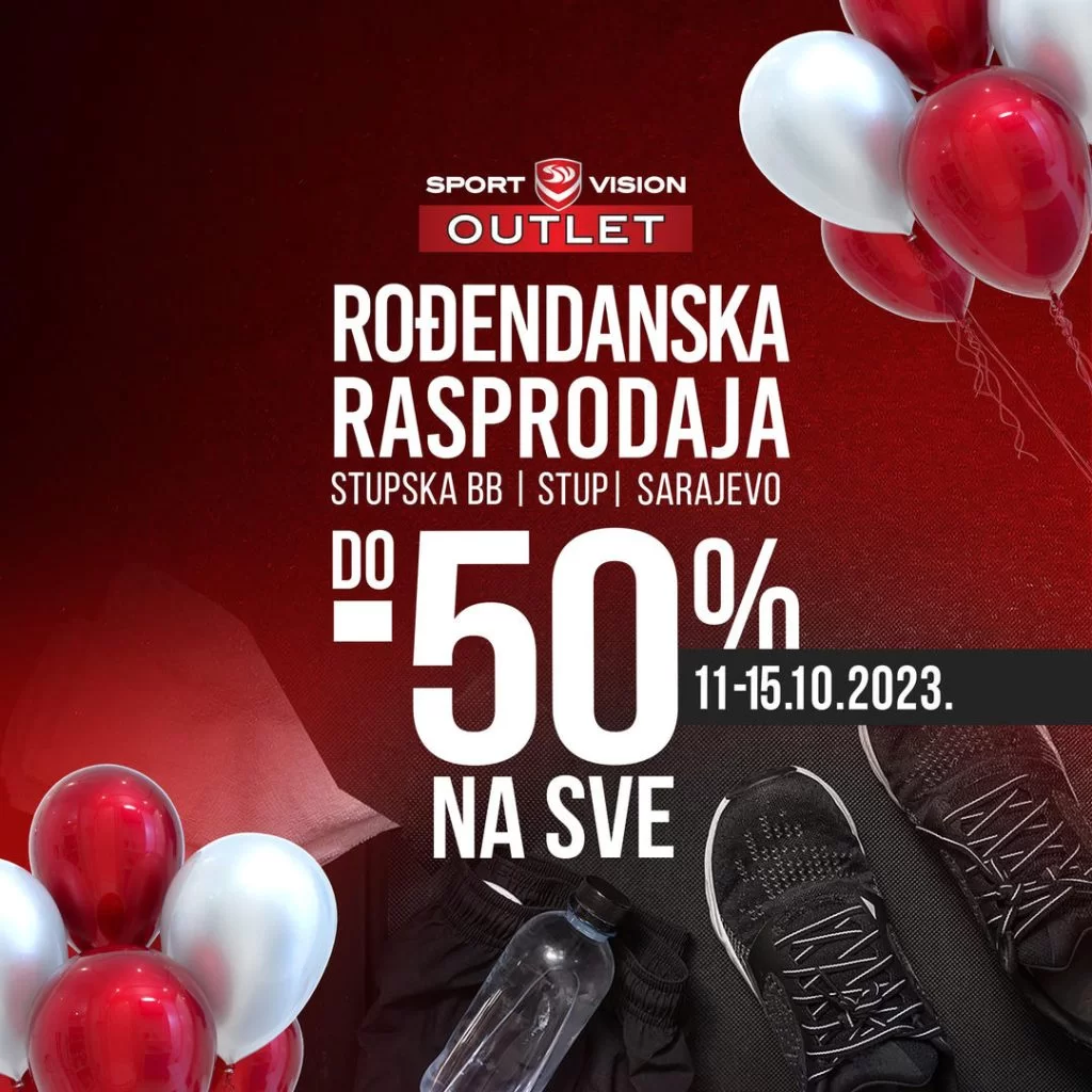 Sport Vision OUTLET - Rođendanska rasprodaja do 50% -11.-15.10.2023. 