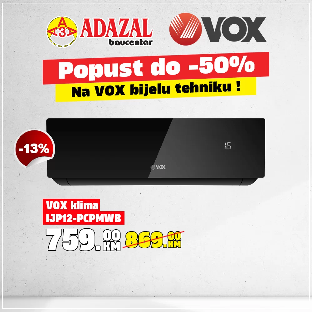 Adazal SNIŽENJE BIJELE TEHNIKE do 50%!