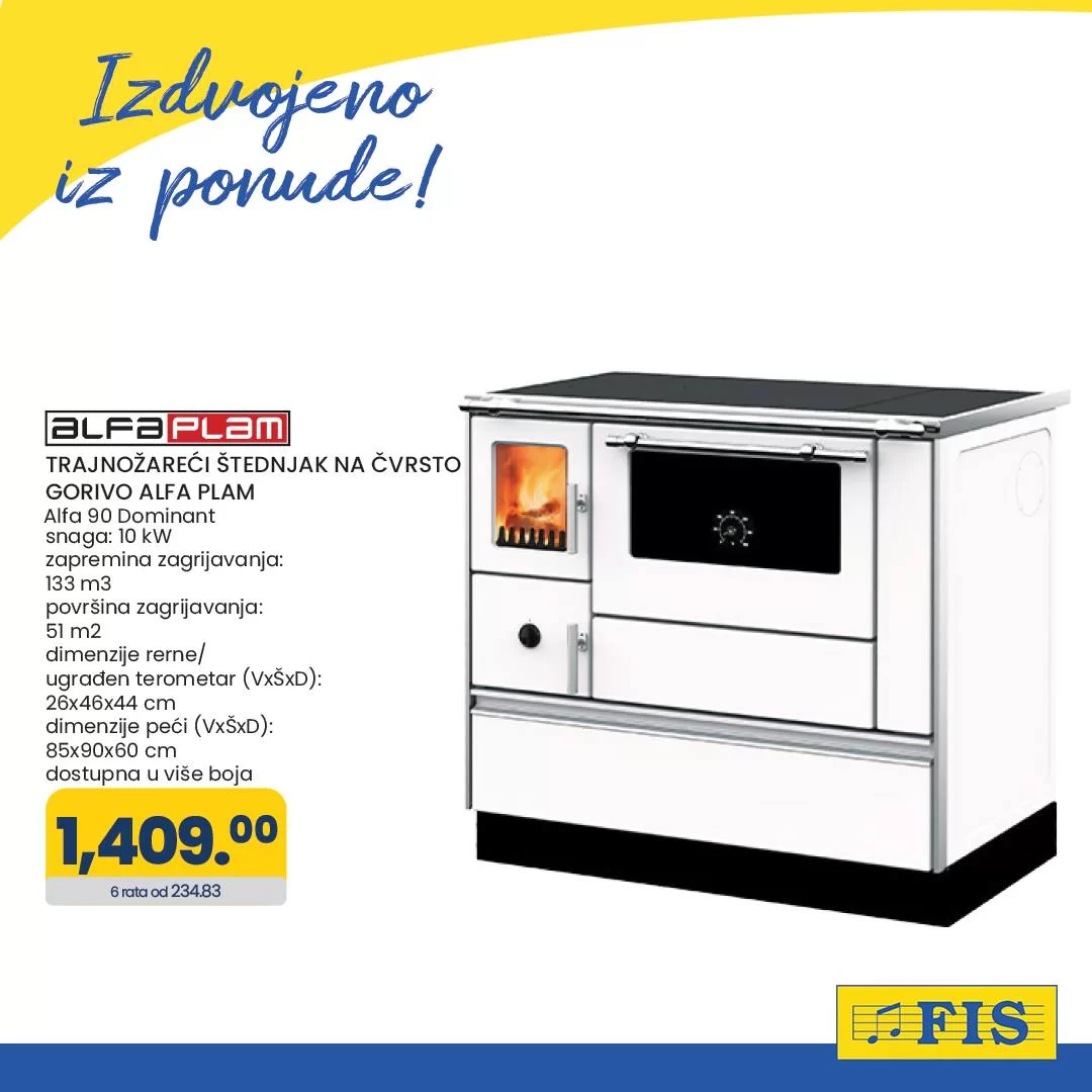 Fis grijna tijela ALFA PLAM