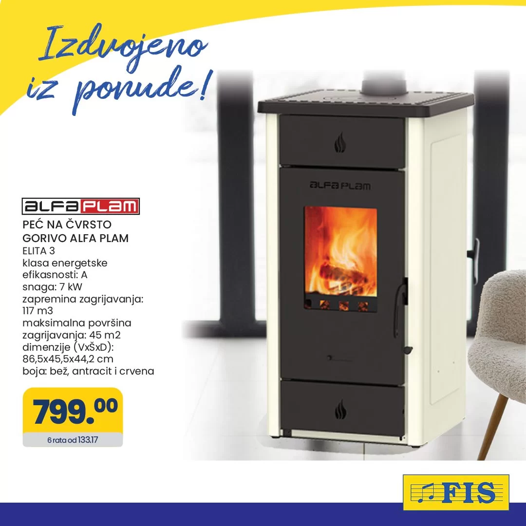 Fis grijna tijela ALFA PLAM