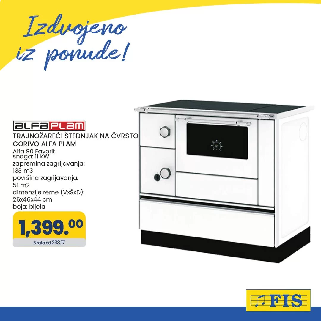 Fis grijna tijela ALFA PLAM