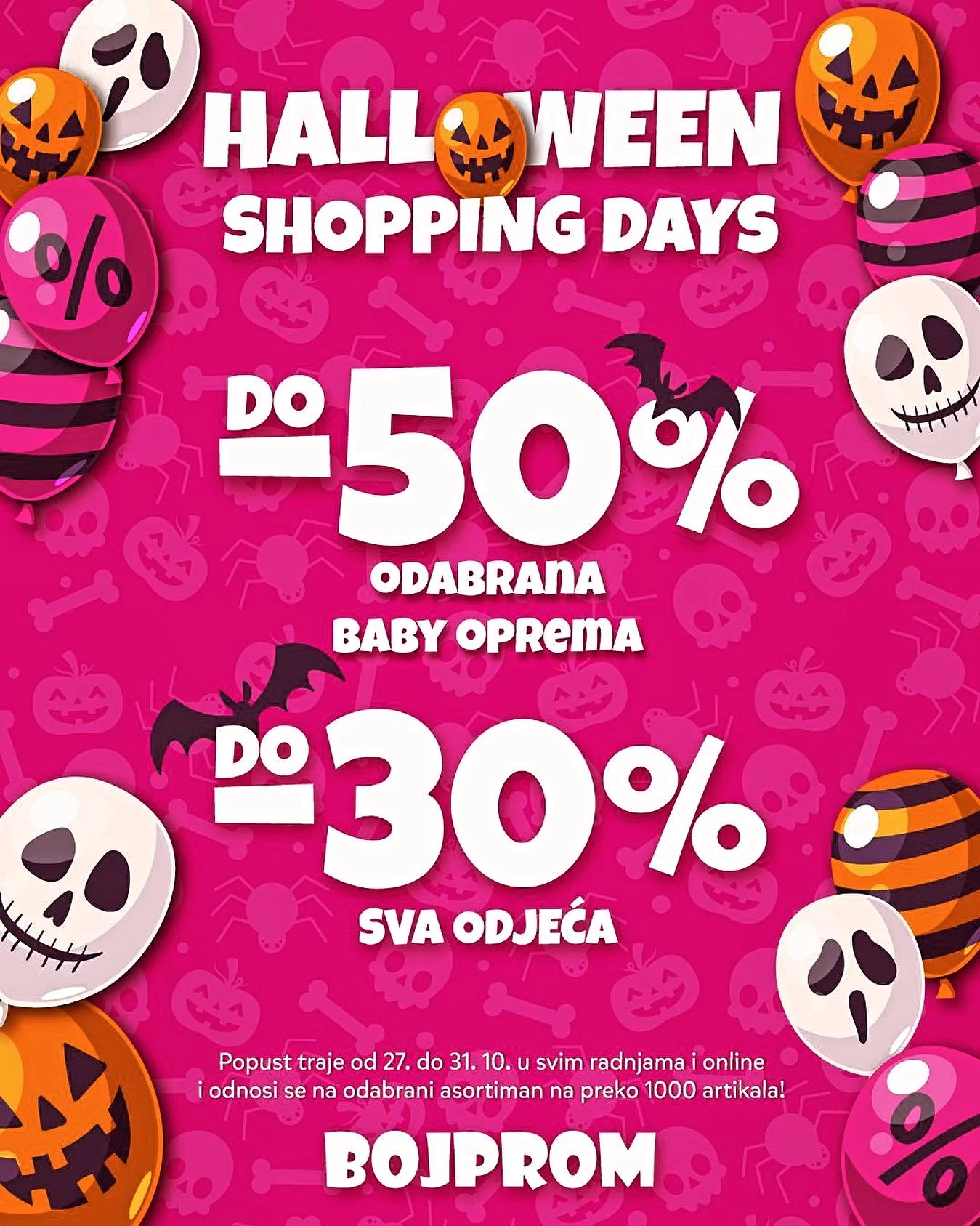 Bojprom HALLOWEEN AKCIJA 27-31.10.2023. 