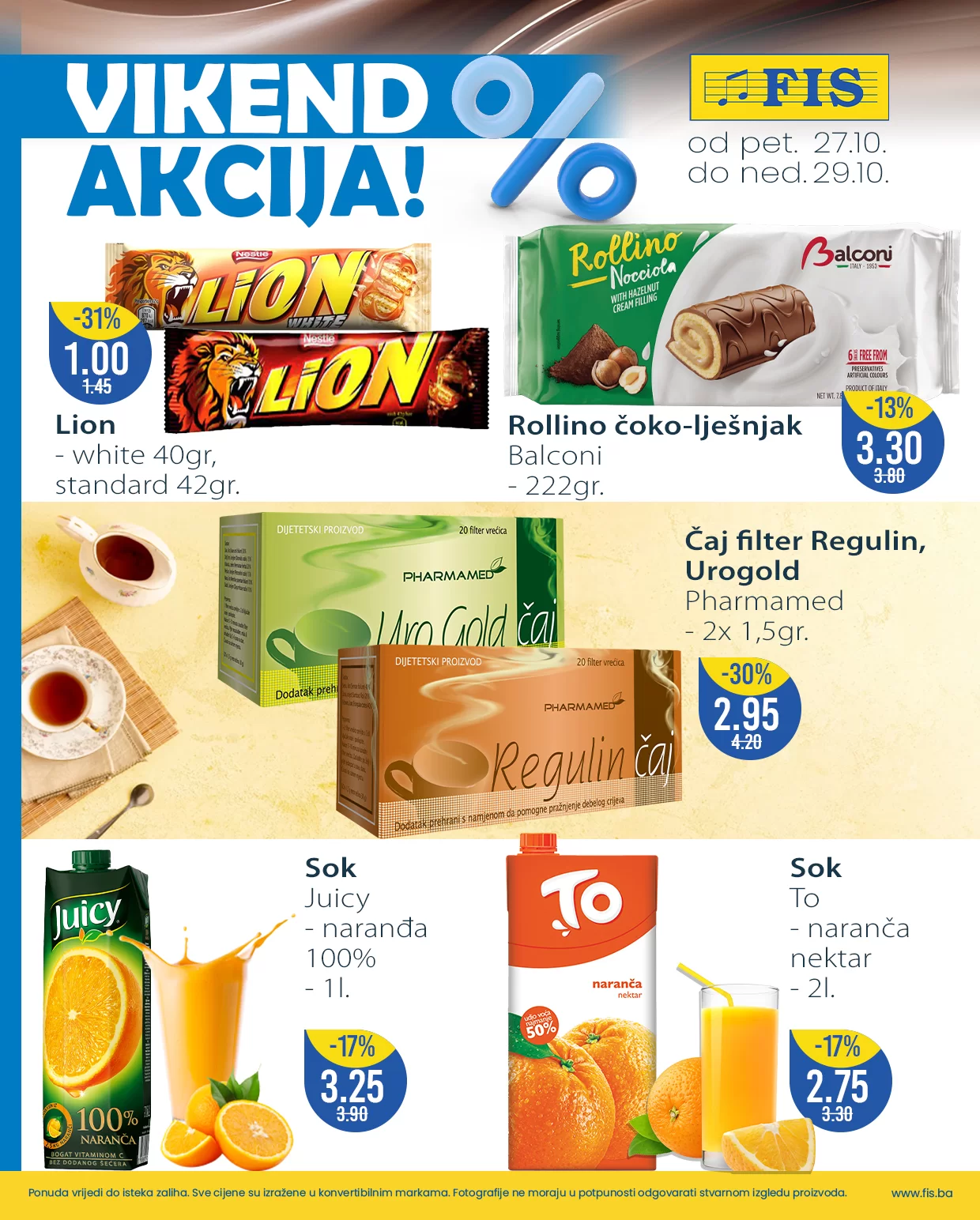 Fis vikend akcija 27-29.10.2023.