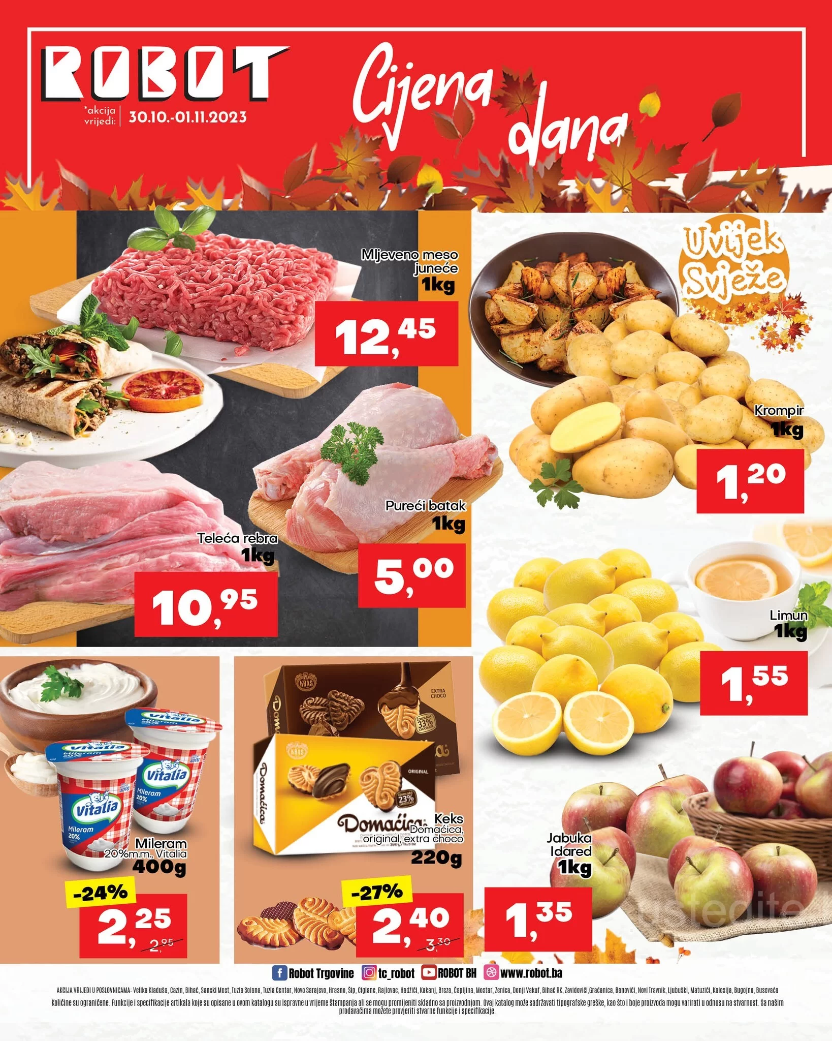 Robot akcija POČETAK SEDMICE 30.10-1.11.2023.