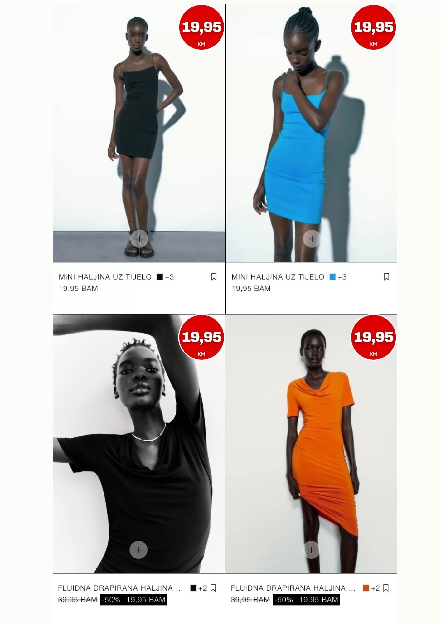 Zara BiH SVE DO 19,95 KM