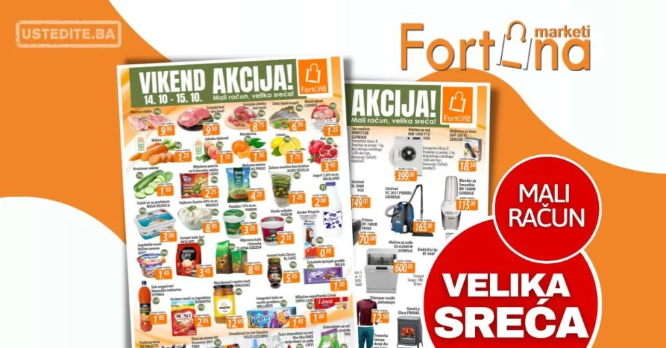 Fortuna vikend akcija 14-15.10.2023.