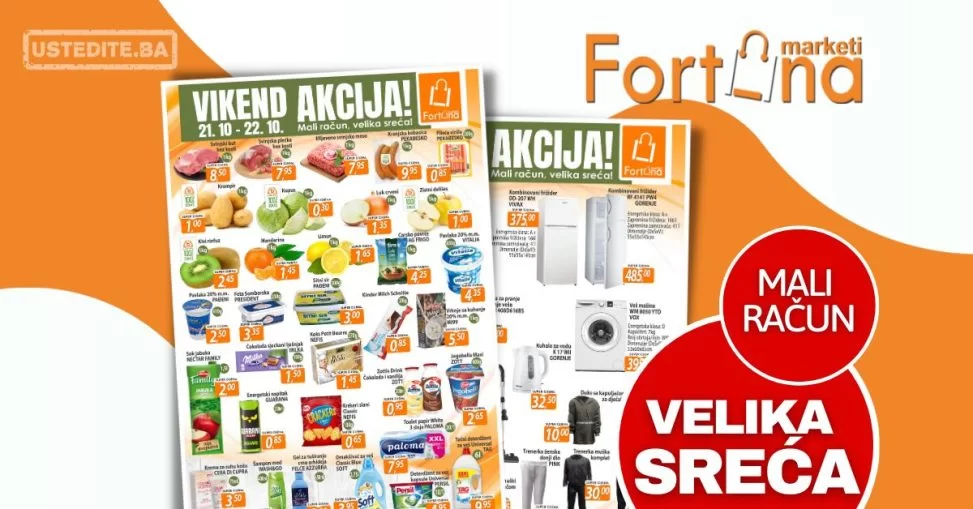 Fortuna vikend akcija 21-22.10.2023.