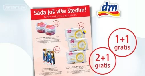⇢ dm GRATIS 1+1 ⇢ dm GRATIS 2+1