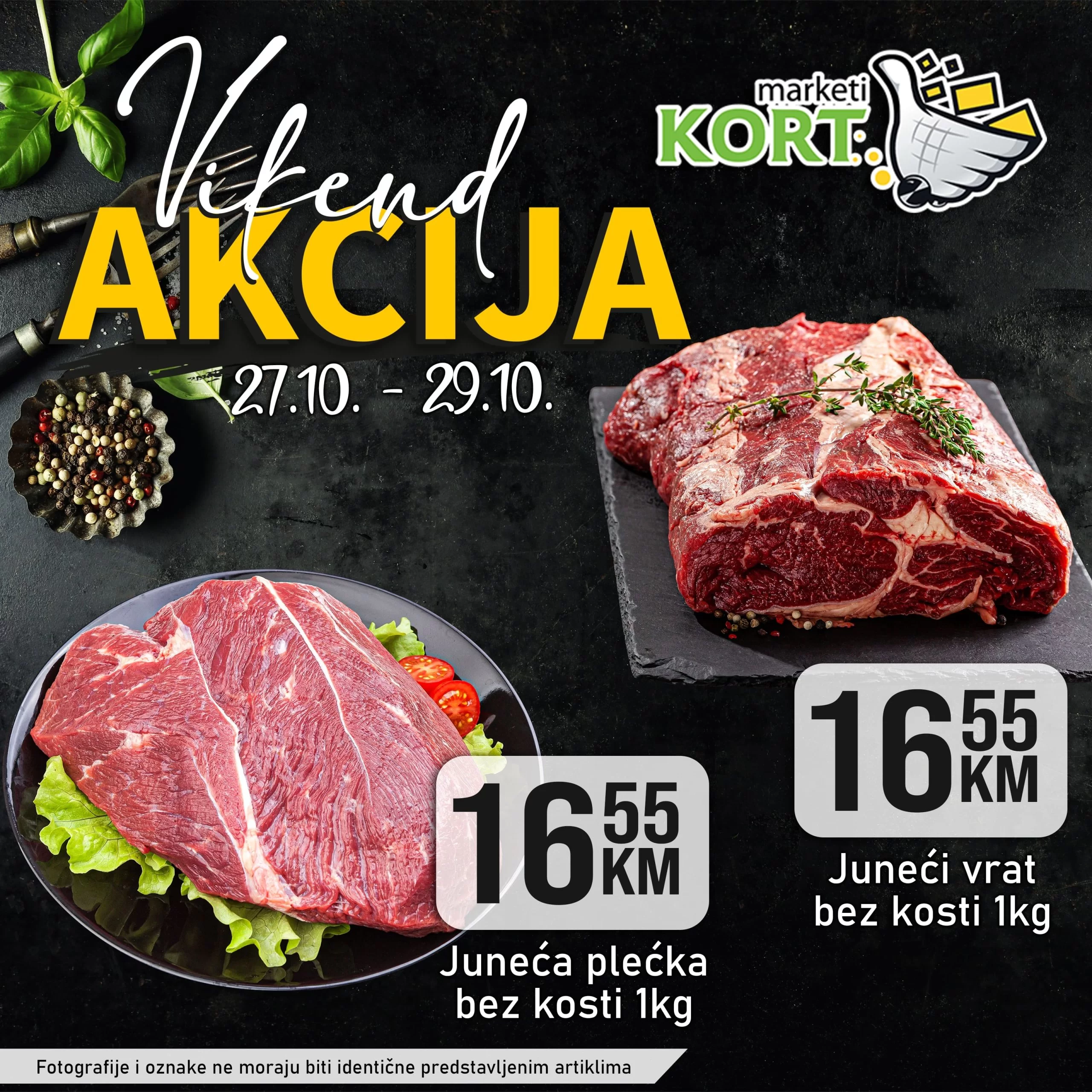 Kort vikend akcija 27-29.10.2023.