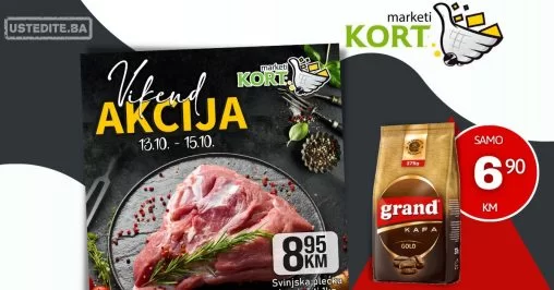 Kort vikend akcija 13-15.10.2023.