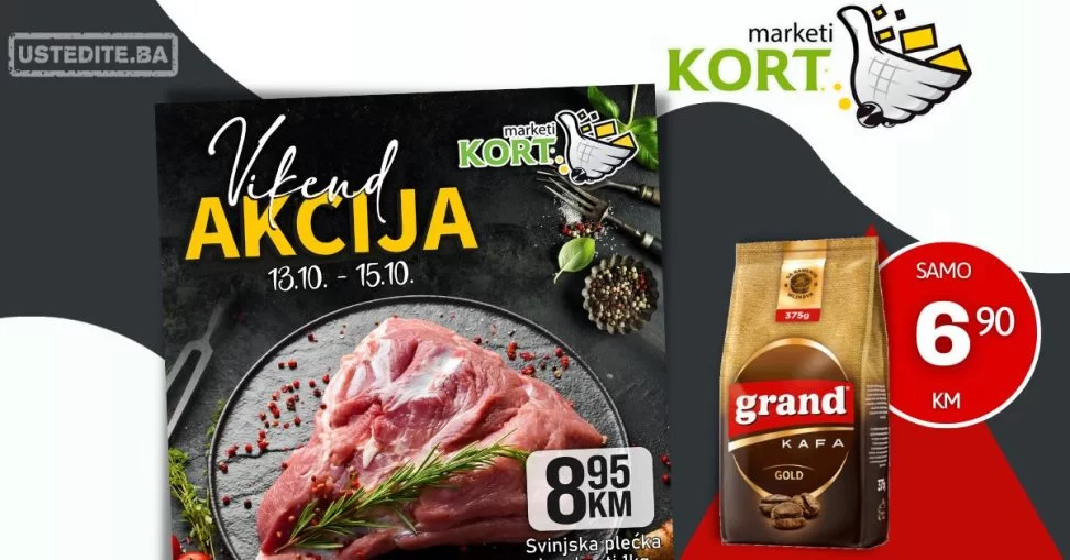 Kort vikend akcija 13-15.10.2023.