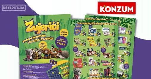 Konzum ZVJERIĆI - akcija do 22.10.2023.